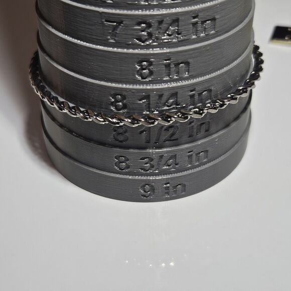 Vintage Dark Silver Tone Flattened Twist Design Bangle Bracelet 8.25" - Picture 8 of 15